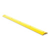 Checkers SB9S-SY Recycled Plastic Parking Stop 106 Inch x 10 Inch x 2 Inch Yellow with Spike Hardware