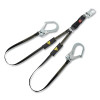 MSA 10199056 V-SERIES Leading Edge Safety Lanyard, 6 ft, Twin, Large/Small Snaphook, High Heat Web, Fixed, 310 lb