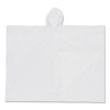 MCR Safety O42 Schooner Poncho, 0.10 mm PVC Film, Clear, One Size Fits All
