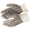 MCR Safety 9660XSM Cotton Polyester 2-Sided Dot Glove XS Natural Black PVC Dots