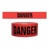 Presco SB3102R21 Printed Barricade Tape Danger Danger 3 In x 1000 Ft 2 Mil Red