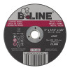 B-Line Abrasives 90883 Cutting Wheel, 3 in dia, 1/16 in Thick, 3/8 in Arbor, 36 Grit, Aluminum Oxide