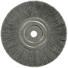 Weiler 01178 Model TLN-8 Narrow Face Crimped Wire Wheel 8 In x 3/4 In 0.014 In Steel 6000 RPM
