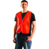 OccuNomix LUXXNTMOR Non-ANSI Economy Mesh Vest, 100% Polyester Mesh, Regular, Hi-Viz Orange