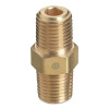 Western Enterprises B9HP Pipe Thread Hex Nipple, 3,000 psig, Brass, 3/4 in NPT Male