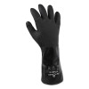 Showa 7714R-10 Black Knight Chemical Resistant PVC Gloves XL Black 14 In Gauntlet Rough