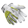 HexArmor 4080 Chrome Series A8 Cut Impact Goatskin Leather Palm Gloves Size XXL 11 White Hi-Vis Yellow