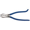 Klein Tools D2017CST Ironworker's Side-Cutting Square Nose Pliers, 9.19 in OAL, High-Leverage, Heavy-Duty Knurled