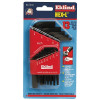 Eklind Tool 10113 Hex-L Key Set, 13 per holder, Hex Tip, Inch, Short Arm