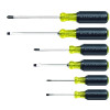 Klein Tools 85074 6-Pc Screwdriver Set, Phillips/Slotted