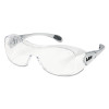 MCR Safety OG110AF Law OTG Protective Eyewear, Clear Polycarbonate Lens, UV-AF Anti-Fog, Clear Polycarbonate Frame