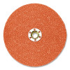 3M 7000144096 Cubitron II Fibre Disc 987C, 4-1/2 in dia x TN QC, 36+, TN450E