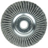 Weiler 94000 Standard Twist Wire Descaling Wheel, 12 in dia x 2 in W Face, 0.014 in Steel Wire, 3600 RPM