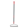 RAZOR-BACK 63184 Bow Rake, 16.25 in W, Forged Steel, 15 Tine, 60 in Fiberglass, Cushion Grip Handle
