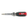 Milwaukee Tool 48-22-2880 Multi-Bit Screwdriver with ECX, 13-in-1, 8 Bits/4 Nut Drivers, Black/Red