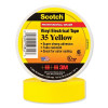 Scotch 35 Vinyl Color Coding Electrical Tape 1/2 In x 20 Ft Yellow UL Listed
