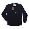 Comeaux 19252FR FR Treated Henley Shirt Long Sleeve Navy Size 2XL