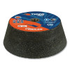 Weiler 68358 Tiger Flaring Cup Wheel, 6 in/4-3/4 in dia x 2 in Thick x 5/8 in-11 Arbor, 1 in Rim, 16 Grit, ZTA, Type 11, 5 EA/BX