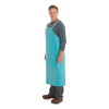 AlphaTec 105205 PVC Adjustable Apron, 56-102, 18 mil, 48 in Ties, 33 in W, 49 in L, Green
