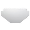 Jackson Safety 29098 F20 Polycarbonate Faceshield, 4200, Uncoated, Clear, K Shape, Unbound, 10 in L x 20 in H