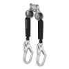 MSA VTOHW-012-RF-A V-TEC Personal Fall Limiter, Twin Leg, 6 ft, 400 lb Load Cap, 36CL Top Connector, TLALTAK Bottom Connector