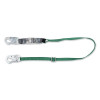 MSA 10191755 V-SERIES Standard Shock Absorbing Lanyard, 6 ft, Single, Small/Small Snaphooks, Web, Adjustable, 400 lb