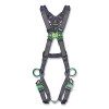 MSA 10195066 V-FIT Full-Body Harness, Back/Hips D-Rings, XL, QC Chest/Leg Strap Buckles, Shoulder Padding