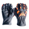IMPACTO IG99930 Ultimate Impact and Cut Protection Gloves, Medium, Black/Orange