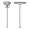 Bosch Dremel 447 Carbon Steel Brush 2-Piece Set 3/4 Inch and 1/2 Inch 1.75 Inch Length 15000 RPM