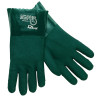 MCR Safety 6412 Premium Double-Dipped PVC Gloves, Large, Green