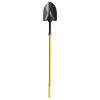 Nupla 72061 Ergo Power Round Point Shovel, 11.5 in x 9 in Round Pt Blade, 48 in Fiberglass Straight Handle, 14 ga