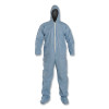 DuPont TM122SBULG002500 Tempro Coveralls with Attached Hood and Integrated Socks, Blue, Large