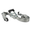 Keeper 05516 Ratchet Tie-Down Strap, High Tension, Double J-Hooks w/D-Rings, 1 in W x 16 ft L, 1000 lb Load Capacity