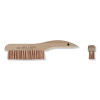 Ampco Safety Tools B-399 Non-Sparking 4 x 16 Row Shoe Handle Round Wire Brush Single
