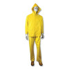 Radians RS01-NSYV-L ERW 35 Economy 3-Pc Rain Suit with Detachable Hood Jacket/Bib Overalls,0.35 mm Thick, Polyester/PVC, Yellow, Large
