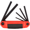 Eklind Tool 25611 Ergo-Fold Hex Key Set, Hex Tip, Inch, 6 Pc