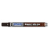 DYKEM 84010 BRITE-MARK Medium Permanent Paint Marker, Valve Action, Brown