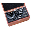 L.S. Starrett 68045 S436.1 Micrometer Set, ST436.1CXRLZ Model, 0 in to 6 in Range, 0.0001 Graduation, Includes 5 Standards/Case