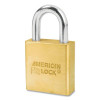 American Lock A5560KA43222 Solid Brass Padlock, 5/16 in dia, 1-1/8 in L, 3/4 in W, Keyed Alike, Keyed - 43222