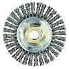 Weiler 13131 Model STBA-432 Roughneck Stringer Bead Twist Knot Wire Wheel 4 In x 0.020 In Steel 5/8 In 11 Arbor