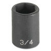 Grey Pneumatic 2035M Impact Socket, 1/2 in Drive Size, 35 mm Socket Size, Hex, 6-point, Standard Length
