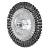 Advance Brush 82483 Stringer Bead Twist Knot Wheel, 4 7/8 D x 3/16 W, .02 Carbon Steel, 48 Knots