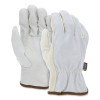 MCR Safety 32057L Select Grain Cow Leather Drivers Gloves, 9.68 in L, Large, Beige