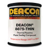 DEACON 111-8875-T 8875-THIN Thermal Reactive Paste Sealing Compound, 10 oz, Tube, Brown