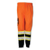 KISHIGO 3119-2X-4X Premium BRILLIANT SERIES Safety Pants, Class E, 2XL to 4XL, Black/Org/Refl and Lime Stripes, Ultra-Cool 100% Polyester Mesh