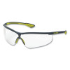 HexArmor 11-15004-03 VS250 Anti-Fog Safety Glasses, Clear, TruShield2F, Gray/Lime