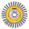 DeWalt DW4903 Small Wire Wheel Brush, Carbon Crimped, 3 in dia, 1/4 in Arbor, 20000 RPM