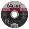 B-Line Abrasives 90894 Depressed Center Cutting Wheel, 4-1/2 in dia, 0.045 in Thick, 7/8 in Arbor, 60 Grit, Aluminum Oxide