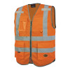 Pioneer V1024850U3XL 6960U/6961U Hi-Vis Mesh Multi-Pocket Safety Vest, 3X-Large, Orange