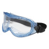 Bouton Optical Contempo 251-5300-400 Safety Goggles Clear Anti-Fog Lens Blue Tint Body